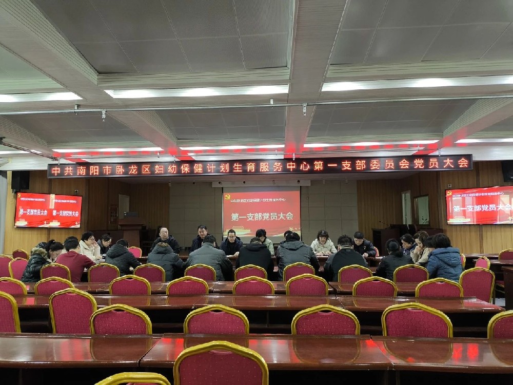 卧龙区妇幼保健计划生育服务中心2025 年第一党支部全体党员大会顺利召开